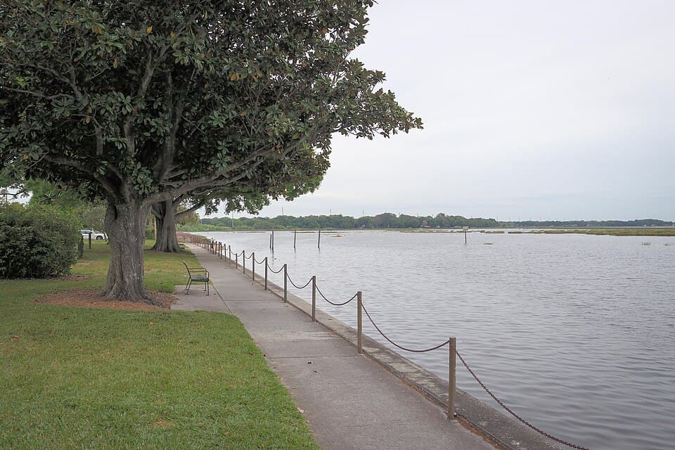 Kissimmee Lakefront Park on Lake Tohopekaliga in Kissimmee, Florida