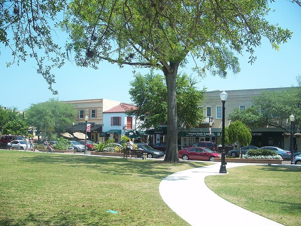 Downtown Winter Park Historic District in Winter Park, Florida